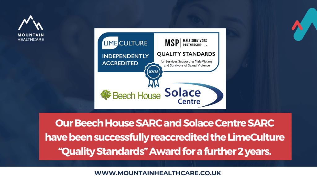 Our Beech House SARC and Solace Centre SARC have been awarded the LimeCulture Quality Standard Award